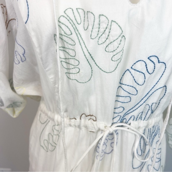 New Raga from Anthro White Embroidered Palm Dress size XS - Picture 6 of 9